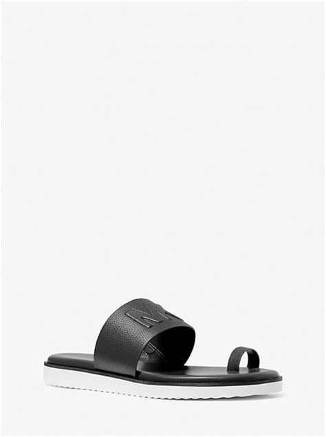 rosa flip flop michael kors|Rosa Logo Embossed Slide Sandal .